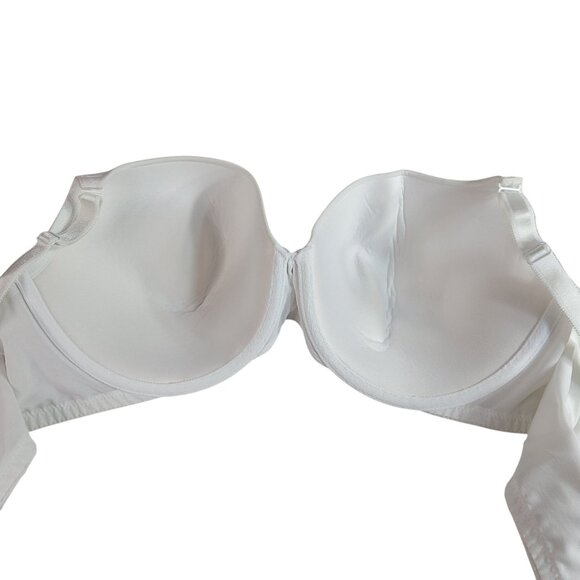 Torrid Curve Perfect T Shirt Push Up Bra White 44B Underwire Adj Seamless Molded - Picture 6 of 9